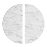 Global Home Group Bridgeport - Half Moon Nest Of Tables (Travertine Top)