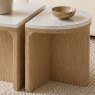 Global Home Group Bridgeport - Half Moon Nest Of Tables (Travertine Top)
