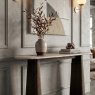 Global Home Group Vermont - Console Table (Travertine Top)