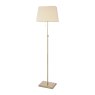 Dar Lighting Laura Ashley - Bartley Floor Lamp Antique Brass With Shade
