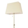 Dar Lighting Laura Ashley - Bartley Floor Lamp Antique Brass With Shade