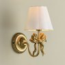 Laura Ashley Lighting Laura Ashley - Larkfield Wall Light Antique Gold With Shade