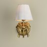 Laura Ashley Lighting Laura Ashley - Larkfield Wall Light Antique Gold With Shade