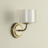 Laura Ashley Lighting Laura Ashley - Southwell Wall Light Antique Brass and Opal Glass