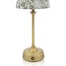 Joules Lighting Joules - Apsley Rechargeable Table Lamp Matt Antique Brass With Shade LED