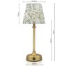 Joules Lighting Joules - Apsley Rechargeable Table Lamp Matt Antique Brass With Shade LED