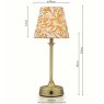 Joules Lighting Joules - Apsley Rechargeable Table Lamp Matt Antique Brass With Shade LED