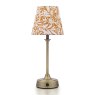 Joules Lighting Joules - Apsley Rechargeable Table Lamp Matt Antique Brass With Shade LED