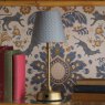 Joules Lighting Joules - Apsley Rechargeable Table Lamp Matt Antique Brass With Shade LED