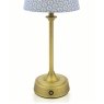Joules Lighting Joules - Apsley Rechargeable Table Lamp Matt Antique Brass With Shade LED