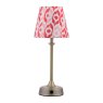 Joules Lighting Joules - Apsley Rechargeable Table Lamp Matt Antique Brass With Shade LED