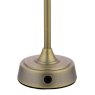 Joules Lighting Joules - Apsley Rechargeable Table Lamp Matt Antique Brass With Shade LED