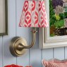 Joules Lighting Joules - Apsley Rechargeable Wall Light Matt Antique Brass With Shade LED