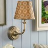 Joules Lighting Joules - Apsley Rechargeable Wall Light Matt Antique Brass With Shade LED