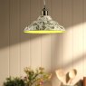 Joules Lighting Joules - Audley Pendant Green Ceramic and Matt Antique Brass