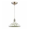 Joules Lighting Joules - Audley Pendant Green Ceramic and Matt Antique Brass