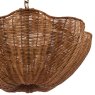 Joules Lighting Joules - Braywick 3 Light Pendant Satin Bronze and Rattan shade