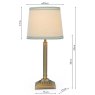 Joules Lighting Joules - Buscot Table Lamp Matt Antique Brass With Shade