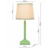 Joules Lighting Joules - Buscot Table Lamp Matt Green and Matt Antique Brass With Shade