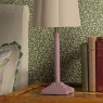 Joules Lighting Joules - Buscot Table Lamp Matt Pink and Matt Antique Brass With Shade