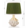 Joules Lighting Joules - Chatsworth Table Lamp Cream Ceramic and Matt Antique Brass With Shade