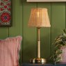 Joules Lighting Joules - Elcot Rechargeable Table Lamp Antique Brass With Rattan Shade LED