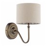 Joules Lighting Joules - Farley Wall Light Satin Bronze With Shade