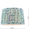 Joules Lighting Joules - Folly Blue Cotton Tapered Drum Shade (30cm)