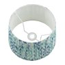 Joules Lighting Joules - Folly Blue Cotton Tapered Drum Shade (30cm)