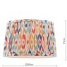 Joules Lighting Joules - Folly Multi Coloured Cotton Tapered Drum Shade (30cm)