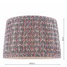 Joules Lighting Joules - Folly Multi Coloured Cotton Tapered Drum Shade (40cm)
