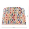 Joules Lighting Joules - Folly Multi Coloured Cotton Tapered Drum Shade (40cm)