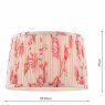 Joules Lighting Joules - Folly Pink Cotton Tapered Drum Shade (30cm)
