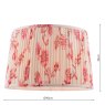 Joules Lighting Joules - Folly Pink Cotton Tapered Drum Shade (40cm)