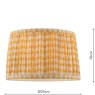 Joules Lighting Joules - Folly Yellow Cotton Tapered Drum Shade (25cm)
