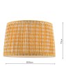 Joules Lighting Joules - Folly Yellow Cotton Tapered Drum Shade (30cm)