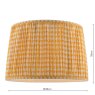 Joules Lighting Joules - Folly Yellow Cotton Tapered Drum Shade (40cm)