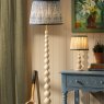 Joules Lighting Joules Harewood - Floor Lamp With Shade (Matt Cream and Matt Antique Brass)