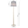 Joules Lighting Joules Harewood - Floor Lamp With Shade (Matt Cream and Matt Antique Brass)