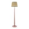 Joules Lighting Joules Harewood - Floor Lamp With Shade (Matt Pink and Matt Antique Brass)