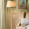 Joules Lighting Joules Harewood - Floor Lamp With Shade (Matt Pink and Matt Antique Brass)