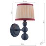 Joules Lighting Joules - Harewood Wall Light Matt Blue With Shade