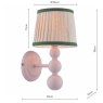 Joules Lighting Joules - Harewood Wall Light Matt Pink With Shade