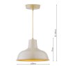 Joules Lighting Joules - Hatfield Pendant Gloss Taupe