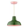 Joules Lighting Joules - Hatfield Pendant Green and Gloss Pink