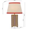 Joules Lighting Joules Helmingham - Table Lamp With Shade (Matt Antique Brass)