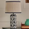 Joules Lighting Joules - Highclere Table Lamp Blue Ceramic and Antique Brass With Shade