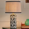 Joules Lighting Joules - Highclere Table Lamp Blue Ceramic and Antique Brass With Shade