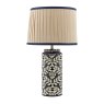 Joules Lighting Joules - Highclere Table Lamp Blue Ceramic and Antique Brass With Shade