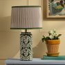 Joules Lighting Joules - Highclere Table Lamp Green Ceramic and Antique Brass With Shade